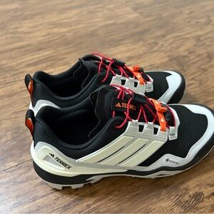 Gore Tex Adidas Terrex Black and White Trail Shoes